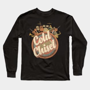 Music Tour Vintage Retro // Cold Chisel Long Sleeve T-Shirt